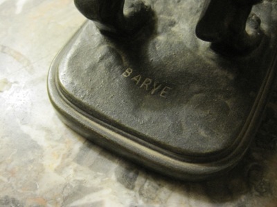 Bronze Chien basset d'apr�s Barye